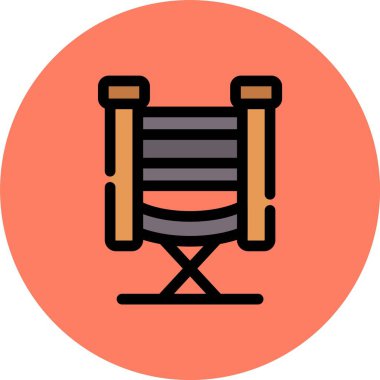 Moda tarzı arka planda sandalye simgesi