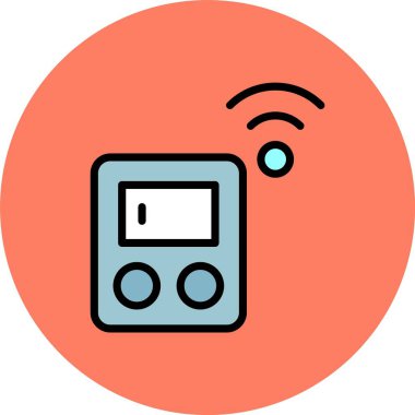 Vektör müzik simgesi illüstrasyonu