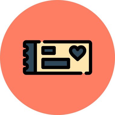 Güzel Kart Vektörü Kabartma Simgesi