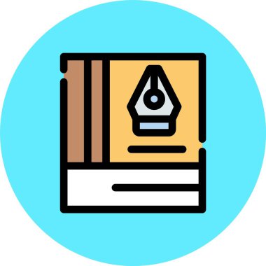 kitap simgesi, vektör illüstrasyonu