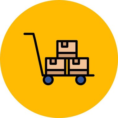 Beyaz arkaplanda vektör iletim düz simgesi