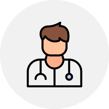 Doktor vektör satırı simgesi