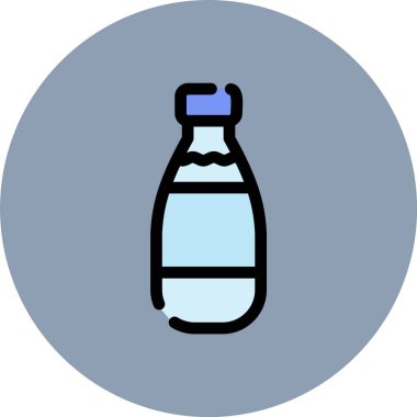 Şişe simgesinin vektör illüstrasyonu