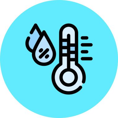 Vektör sıcaklığı Ico, vektör illüstrasyonu