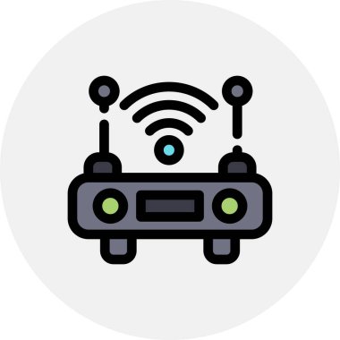 Robot simgesinin vektör illüstrasyonu