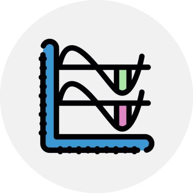 Bir alışveriş poşeti simgesinin vektör çizimi