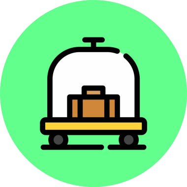 Bir dağıtım servisi simgesinin vektör illüstrasyonu