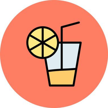 içecek simgesinin vektör illüstrasyonu