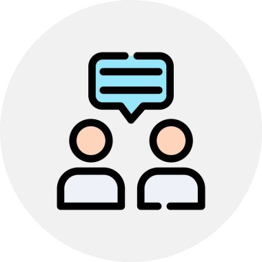 konuşma simgesi vektör illüstrasyonu