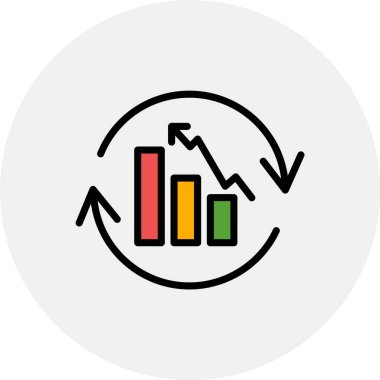 grafik vektörü ince çizgi simgesi