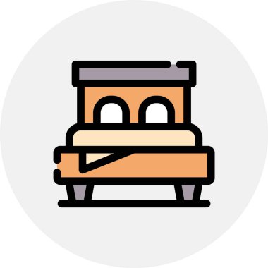 Tahta arka planda şöminesi olan bir sandalyenin vektör simgesi