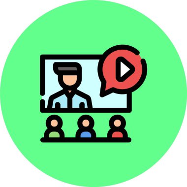 Video konferansı. Basit düz