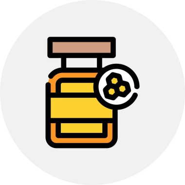 yağ yakıtı renk ikonu vektör illüstrasyonu