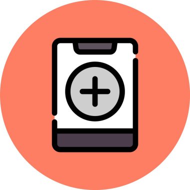 Pil simgesinin vektör illüstrasyonu