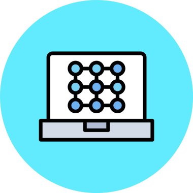 ağ simgesi. özet vektörü