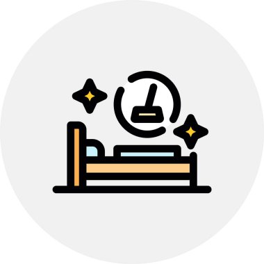 gece zaman simgesi vektör illüstrasyonu