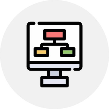 seo modern simgesinin vektör illüstrasyonu