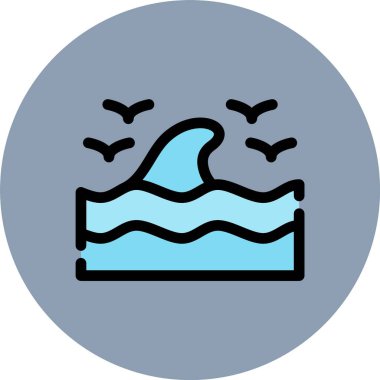 vektör su dalgası ico