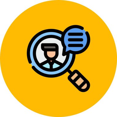 vektör Arama Simgesi illüstrasyonu