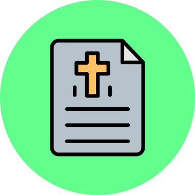 İncil simgesi, vektör illüstrasyonu