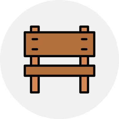 tablo sandalye vektör illüstrasyonu