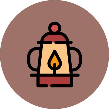 Bir fener simgesinin vektör illüstrasyonu