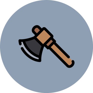 Çekiç ve çivi ikonu. vektör illüstrasyonu