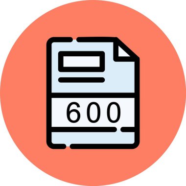 Dosya simgesinin vektör illüstrasyonu