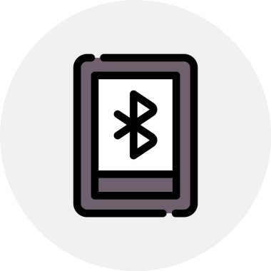 Tablet pc simgesinin vektör illüstrasyon tasarımı