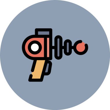 Bir silah simgesinin vektör illüstrasyonu