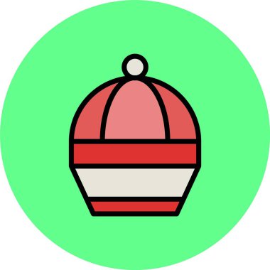 Yılbaşı balosu simgesinin vektör illüstrasyonu