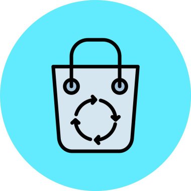 alışveriş simgesi vektör illüstrasyonu