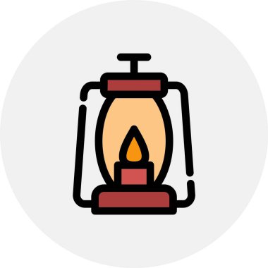 Mum vektör satırı simgesi