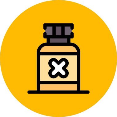 şişe simgesi, vektör illüstrasyonu