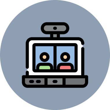 Video kamera simgesi vektör çizim