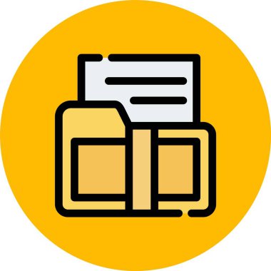 Vektör belgesi Simge illüstrasyonu