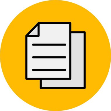 Vektör belgesi Simge illüstrasyonu