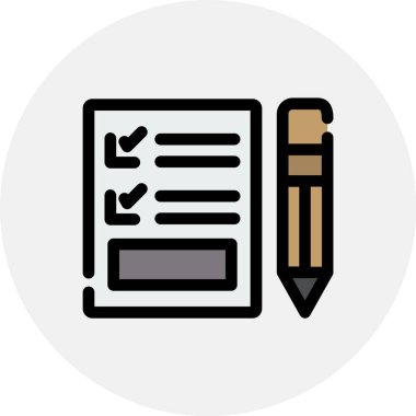 belge simgesi vektör illüstrasyonu