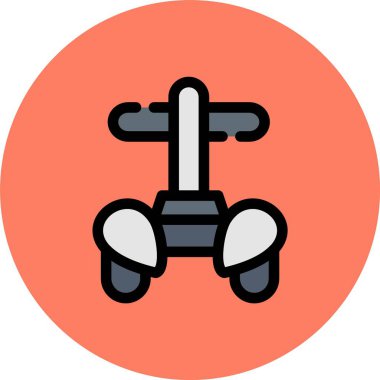 Egzersiz simgesinin vektör illüstrasyonu