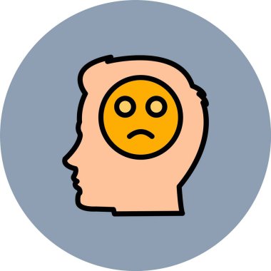 üzgün ve depresif yüz simgesi