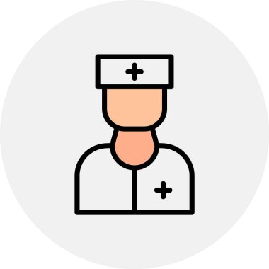 doktor vektör simgesi modern basit vektör illüstrasyonu