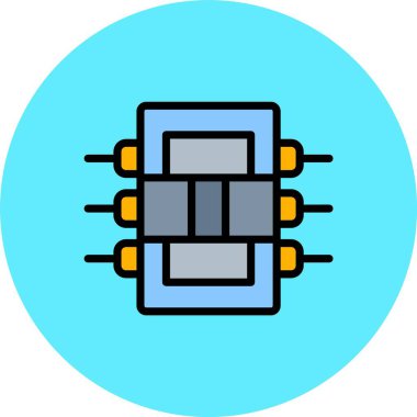 Vektör evrensel simgesi Trendy bakmak.