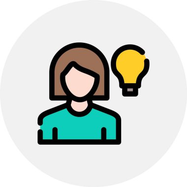 Web kullanımı için Fikir Basit Vektör Simgesi