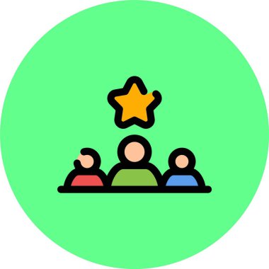 yıldız simgesi vektör illüstrasyonu