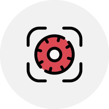 donut simgesi vektör illüstrasyonu