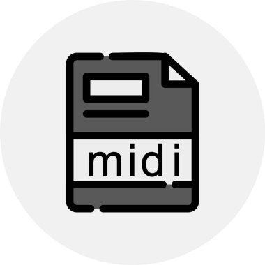 dosya biçimi simgesi, vektör illüstrasyonu