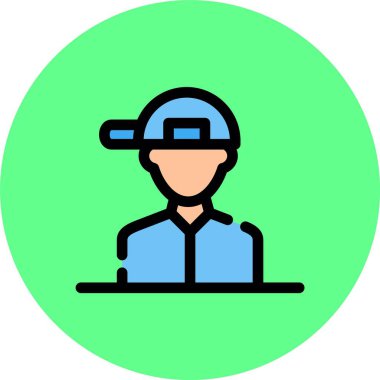 vektör inşaat işçisi simgesi