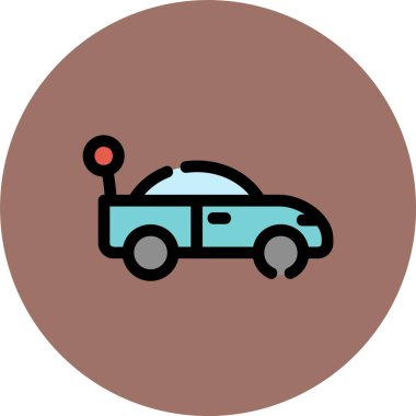 vektör taksi simgesi