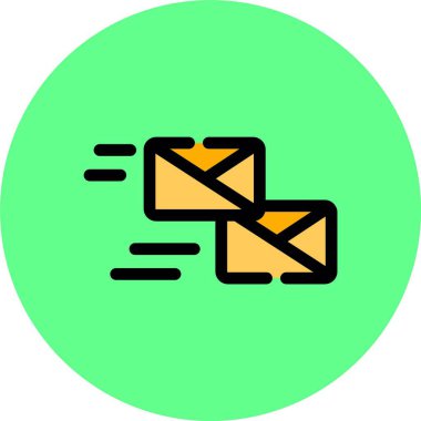 Vektör E- posta simgesi illüstrasyonu