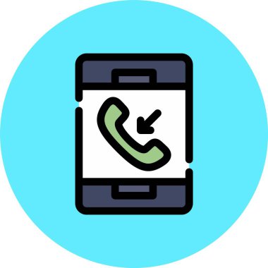 Vektör telefon simgesi illüstrasyonu